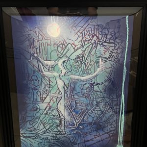 Mark Kostabi "Moonlight Selfie" (unique)