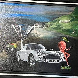 Michael Godard "BOND" Original Mixed Media Painting