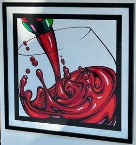 Erwin Dazelle "Red Wine Splash", 2021